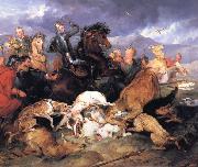 Sir Edwin Landseer The Hunting of Chevy Chase painting